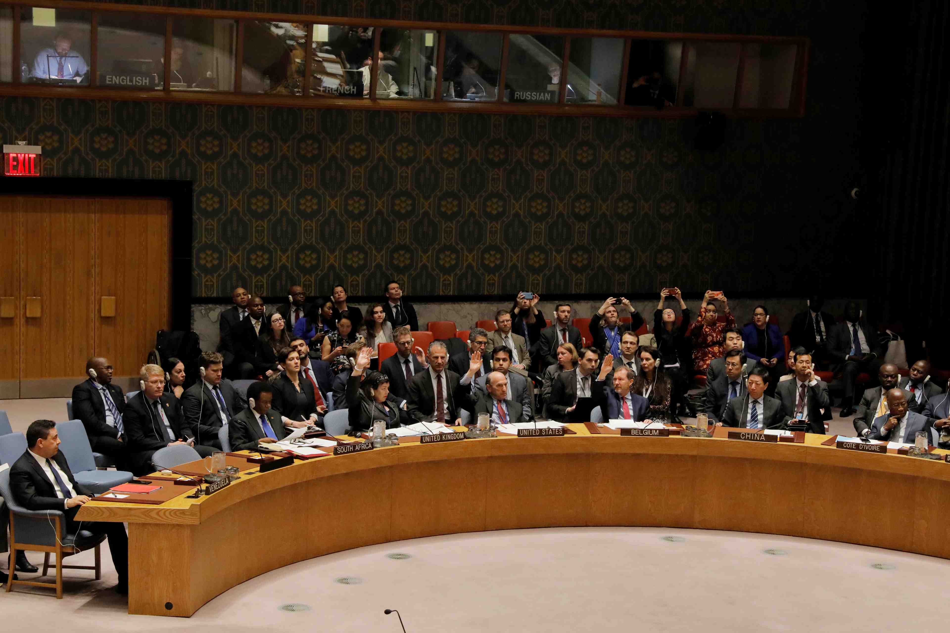 Veto russe et chinois a une resolution de l'onu sur le venezuela