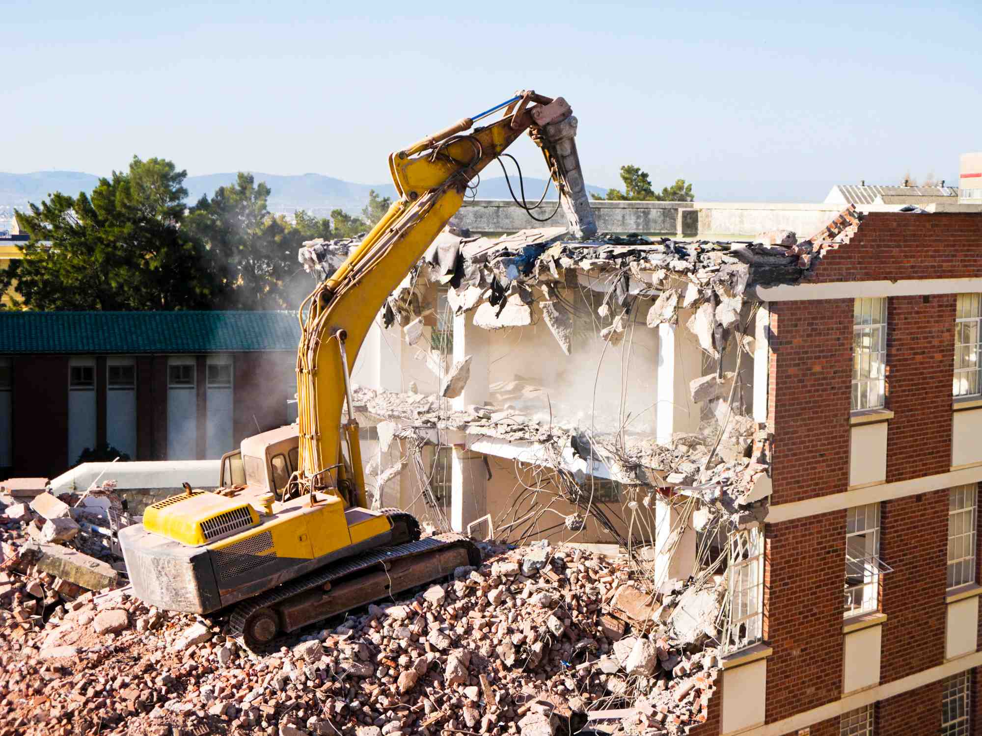 bâtiment, chantier, construction