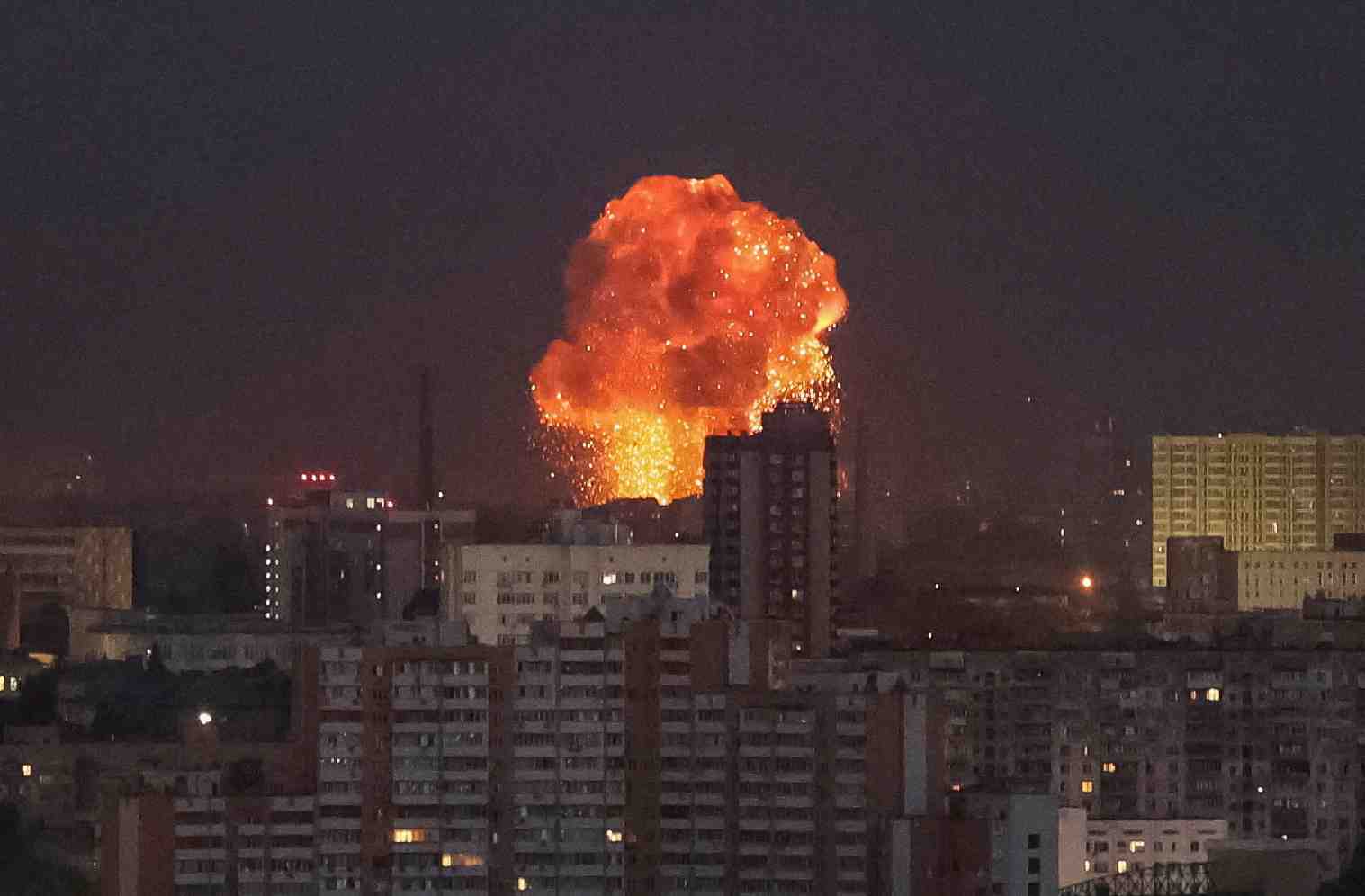Tir de missile russe sur kiev