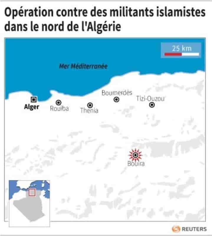 Operation contre des militants islamistes dans le nord de l'algerie