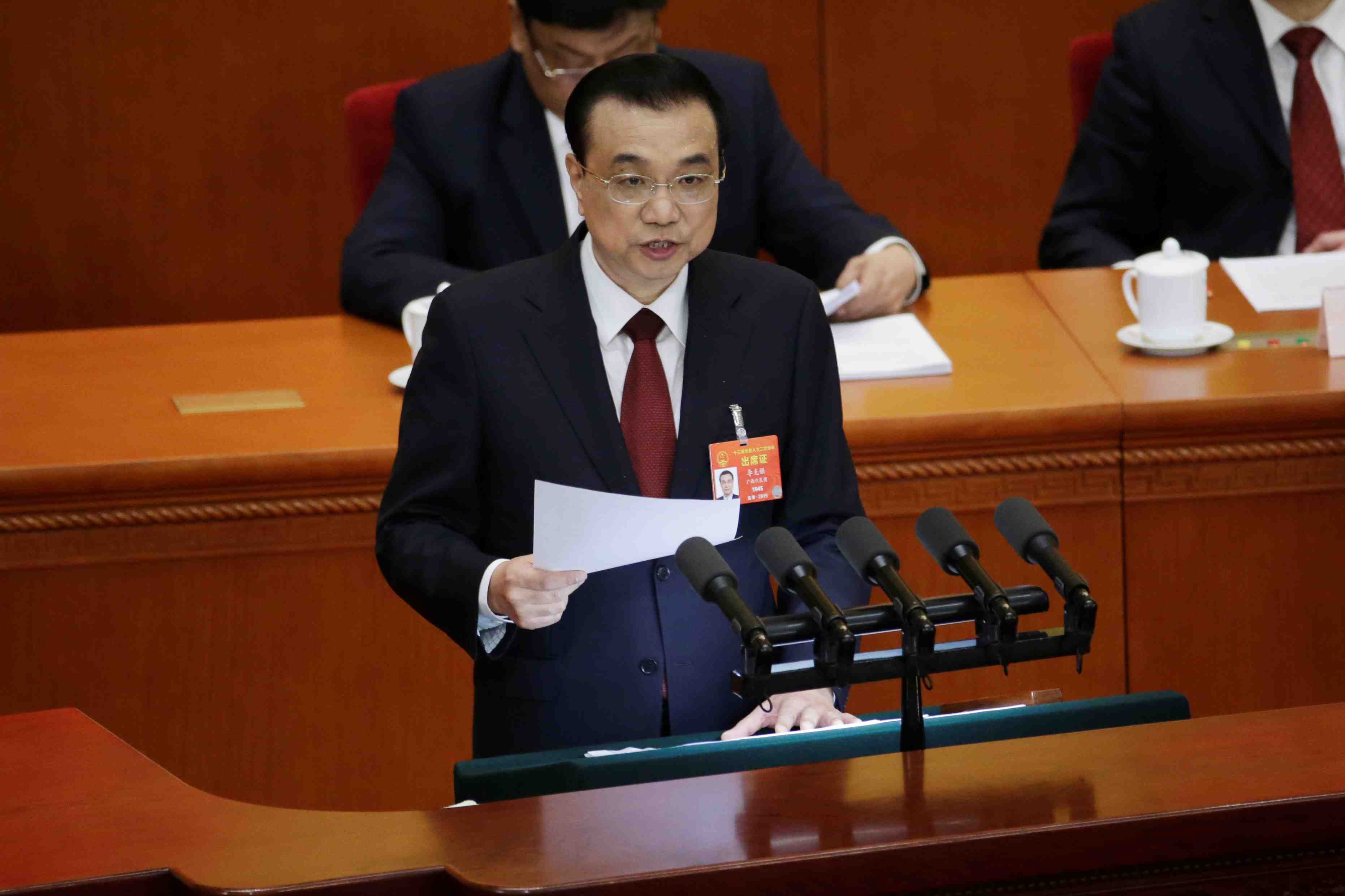 Chine: objectif de croissance de 6,0-6,5% pour 2019