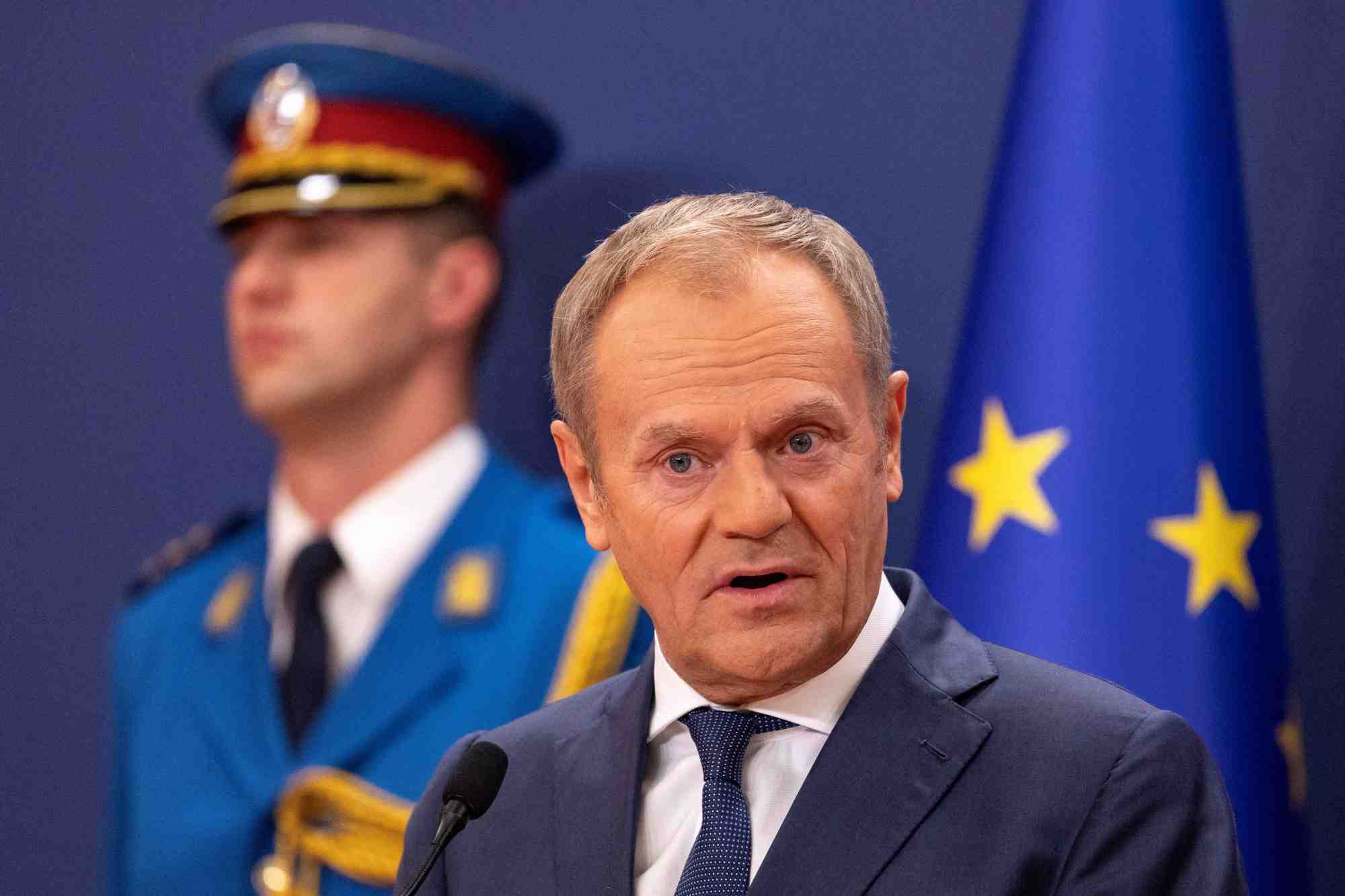 Le premier ministre polonais donald tusk