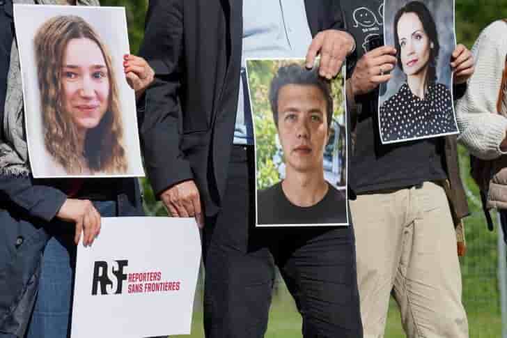 Nombre record de journalistes emprisonnes en 2021 pour la sixieme annee consecutive