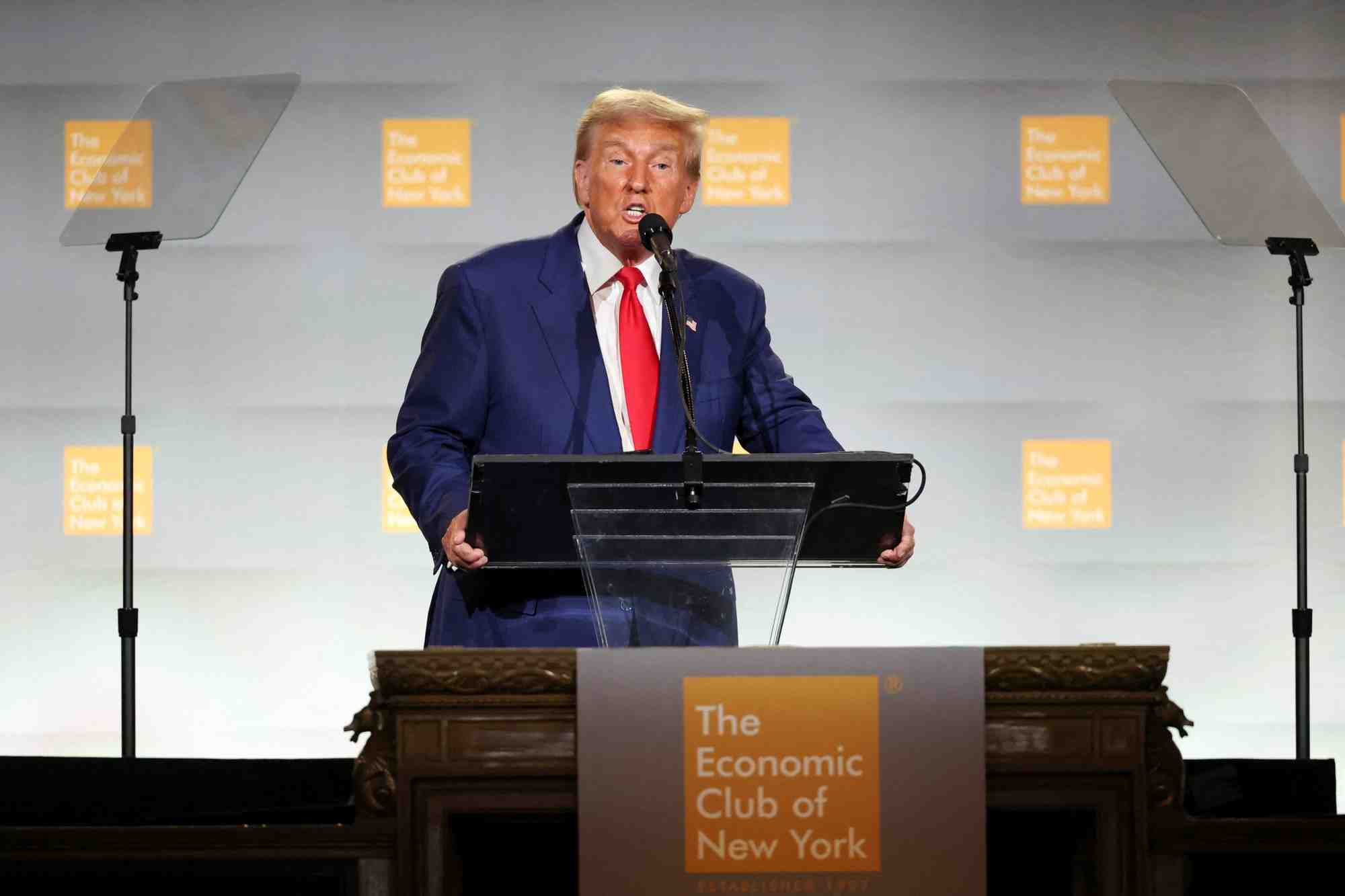 Le candidat republicain a l'election presidentielle americaine donald trump