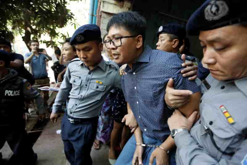 Londres et l'onu demandent a la birmanie de liberer 2 journalistes de reuters