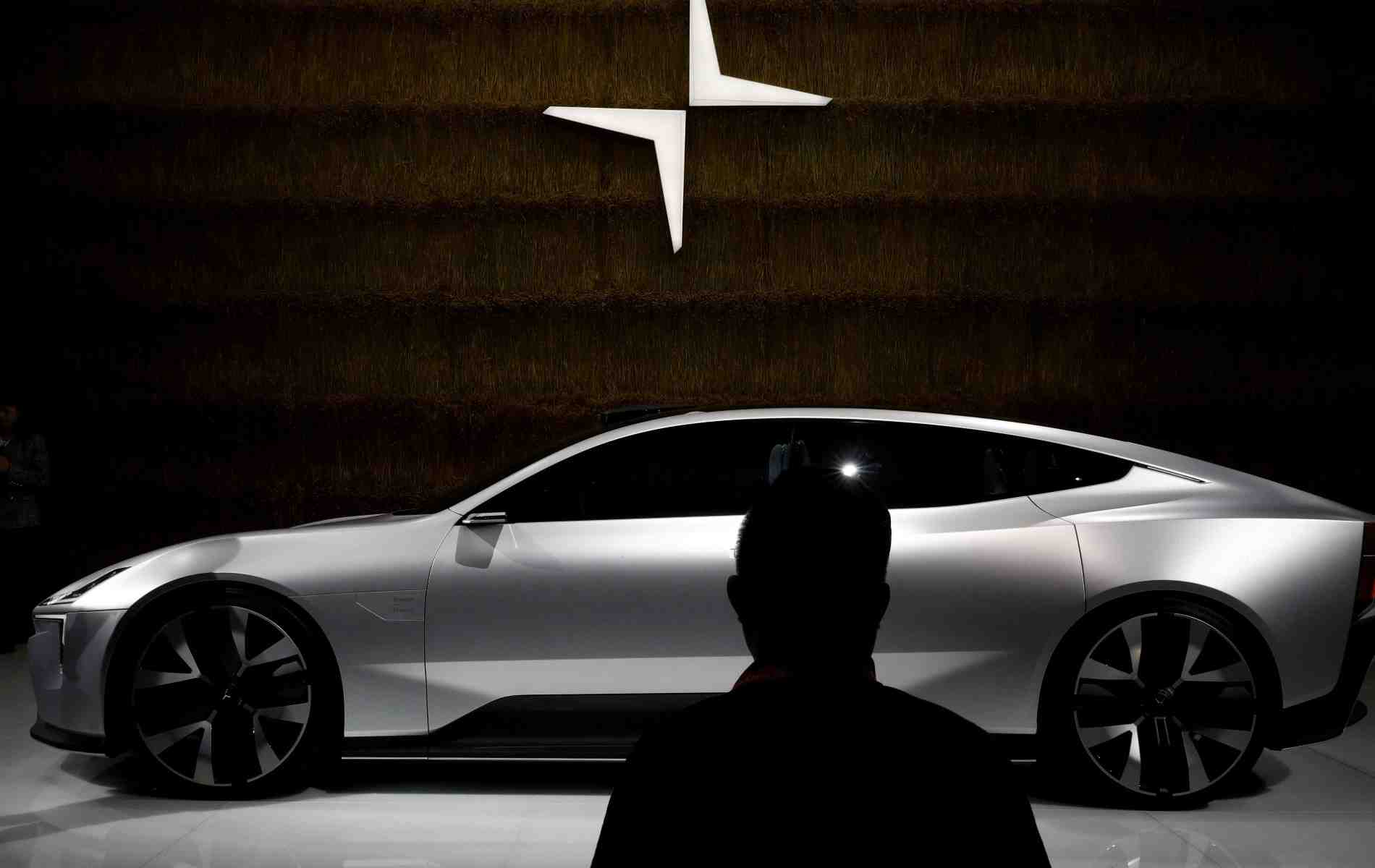 Une voiture Polestar lors du Salon de l'automobile de Pékin en Chine en septembre 2020. (Photo d'illustration)