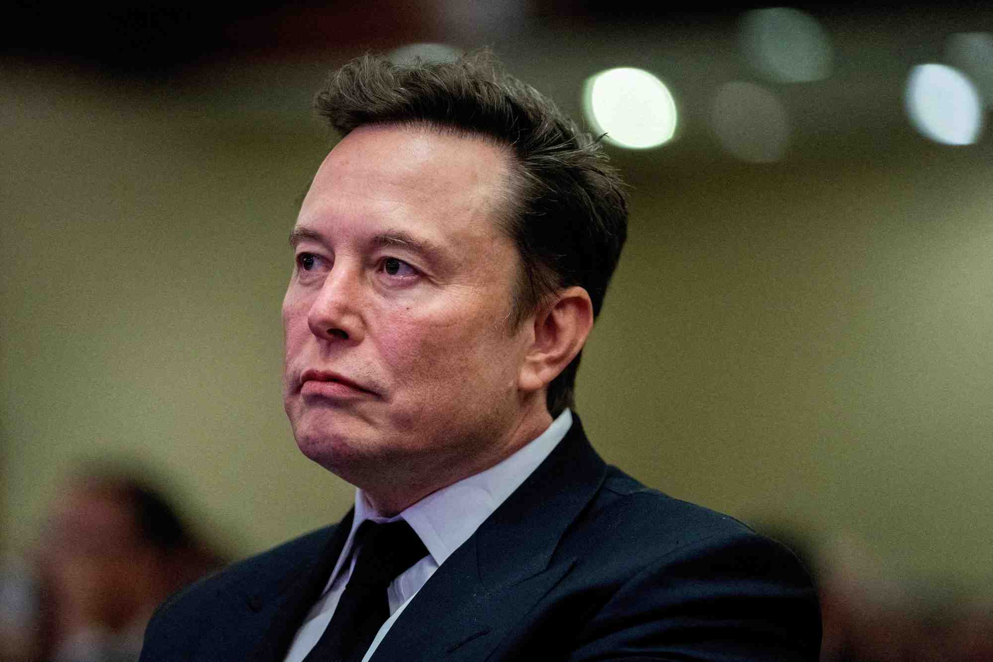 Elon musk lors d'une reunion avec les republicains de la chambre des representants a l'hotel hyatt regency a washington, dc