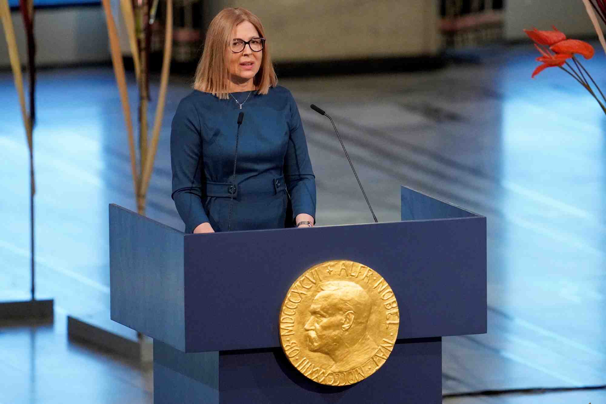 Remise du prix nobel de la paix pour 2022 a oslo