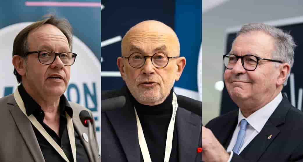 Pascal Didier, coordinateur du festival Politéïa, Jackie Helfgott, adjoint à la culture à la mairie de Thionville, et Pierre Cuny, maire de Thionville, souhaitent remettre les territoires sous les projecteurs.