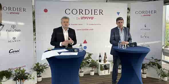 Thierry Blandinières, directeur général d'InVivo, et Philippe Leveau qui prend la direction de Cordier by InVivo.