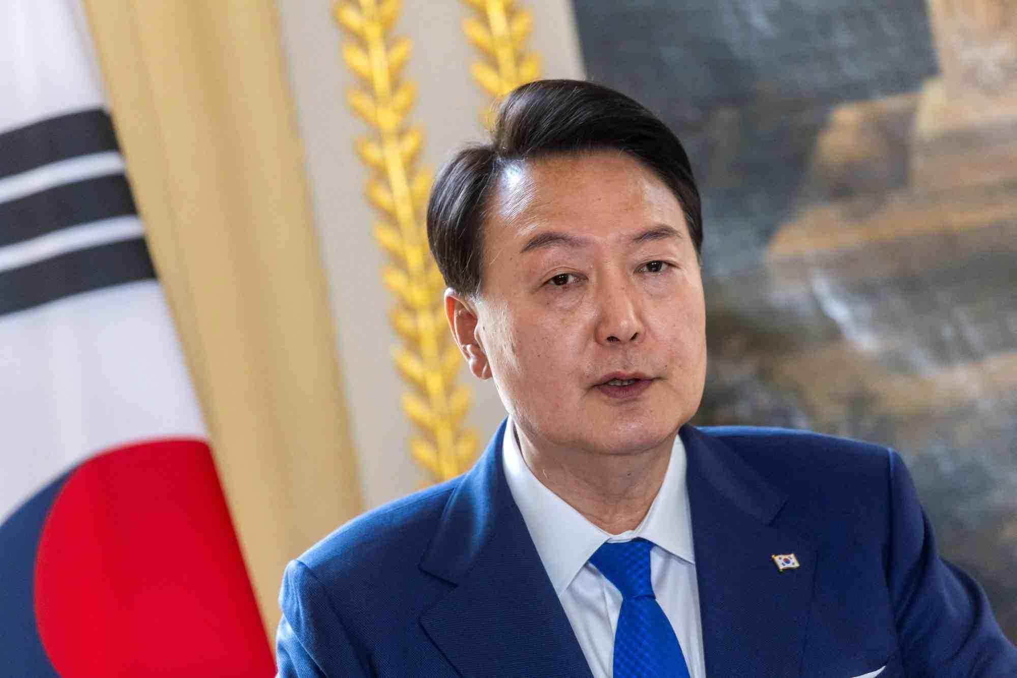 Photo d'archives: le president sud-coreen yoon suk yeol en visite a paris