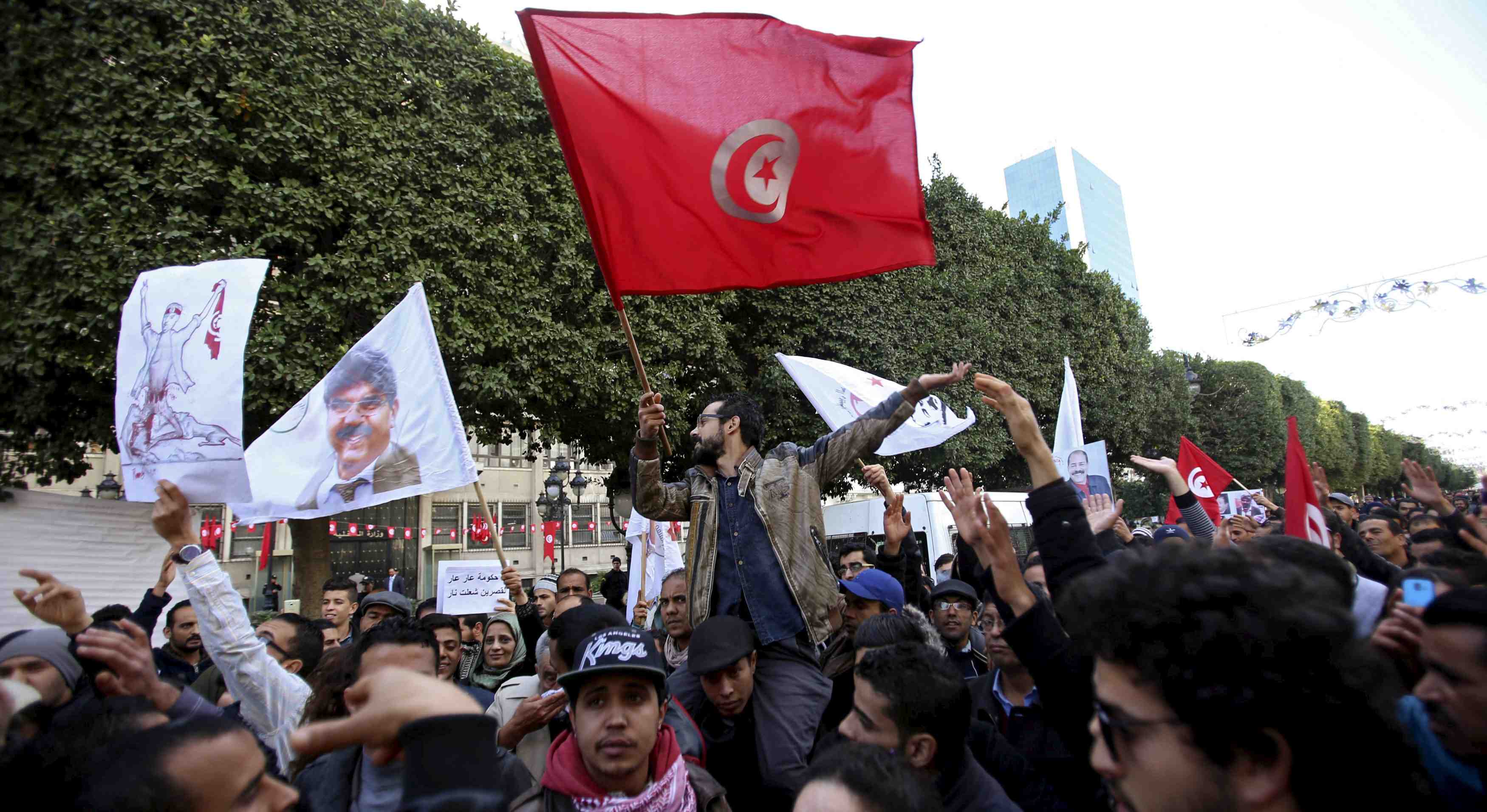 Manifestations pour l'emploi en tunisie