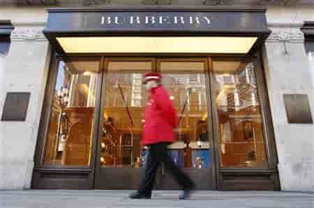 HAUSSE DES VENTES DE BURBERRY AU 1ER TRIMESTRE