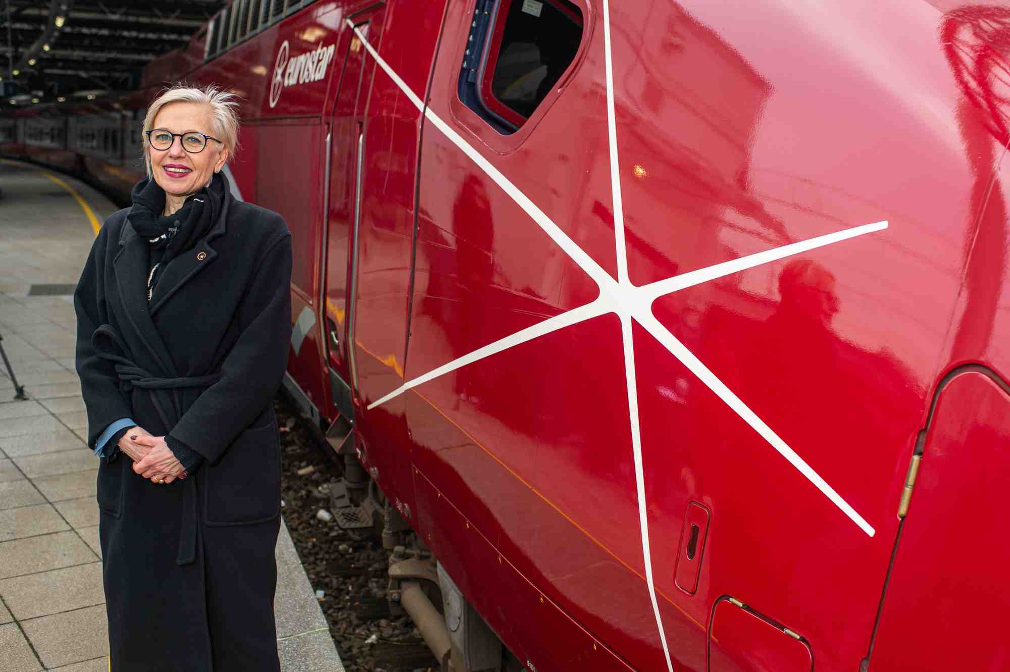 Gwendoline Cazenave, CEO d'Eurostar, veut faire « de la compagnie l'épine dorsale du voyage durable en Europe ».