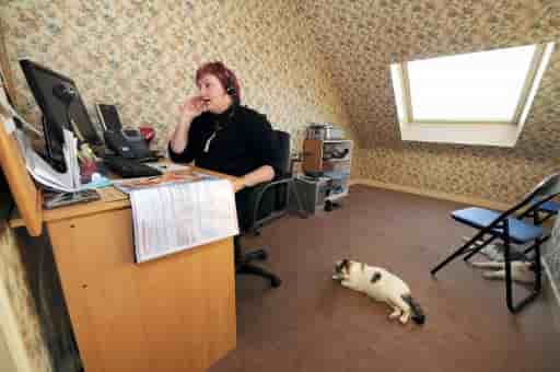 NON !!!! PHOTO AFP !!!  Télétravail