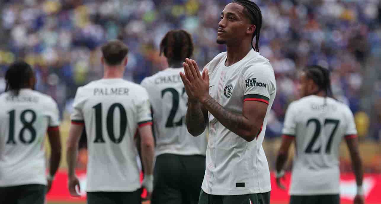 Joao Pedro, attaquant du Chelsea FC lors d'un match de demi-finale de la Coupe du Monde des Clubs de la FIFA 2025 au MetLife Stadium, le 8 juillet 2025.