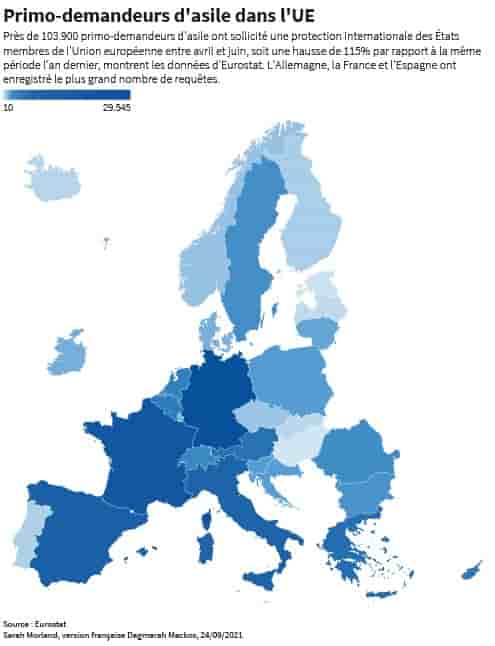 Les primo-demandeurs d'asile dans l'union europeenne