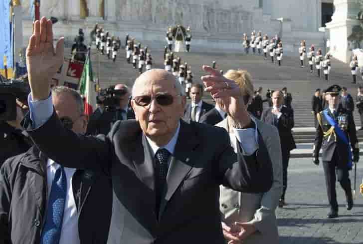 Le president italien, 89 ans, va demissionner
