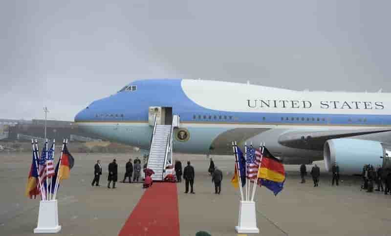 Arrivee de barack obama en allemagne