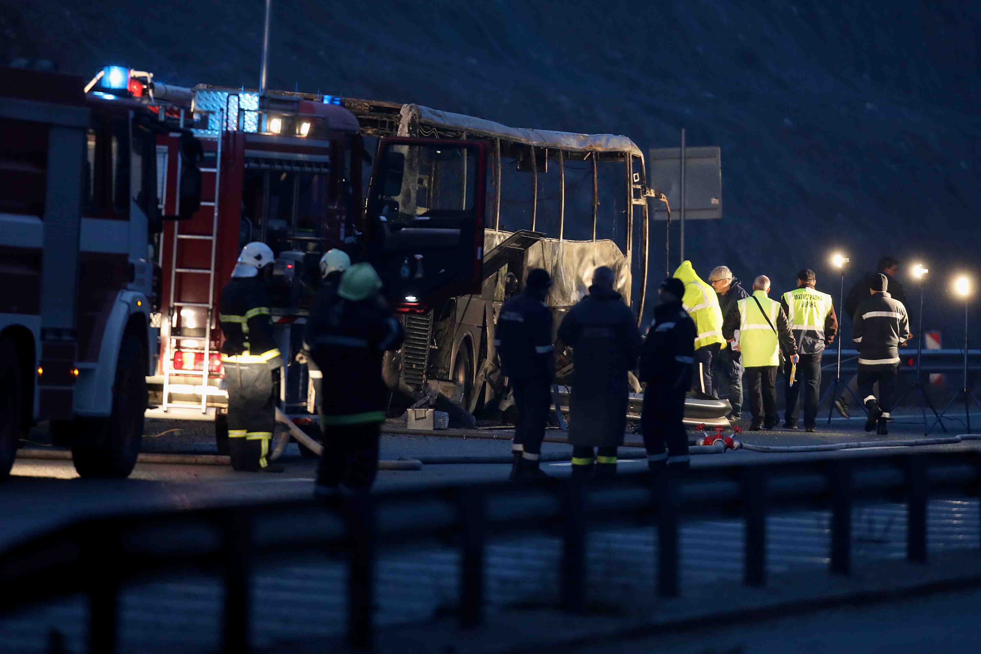 L'accident d'un car de touristes en bulgarie fait 46 morts