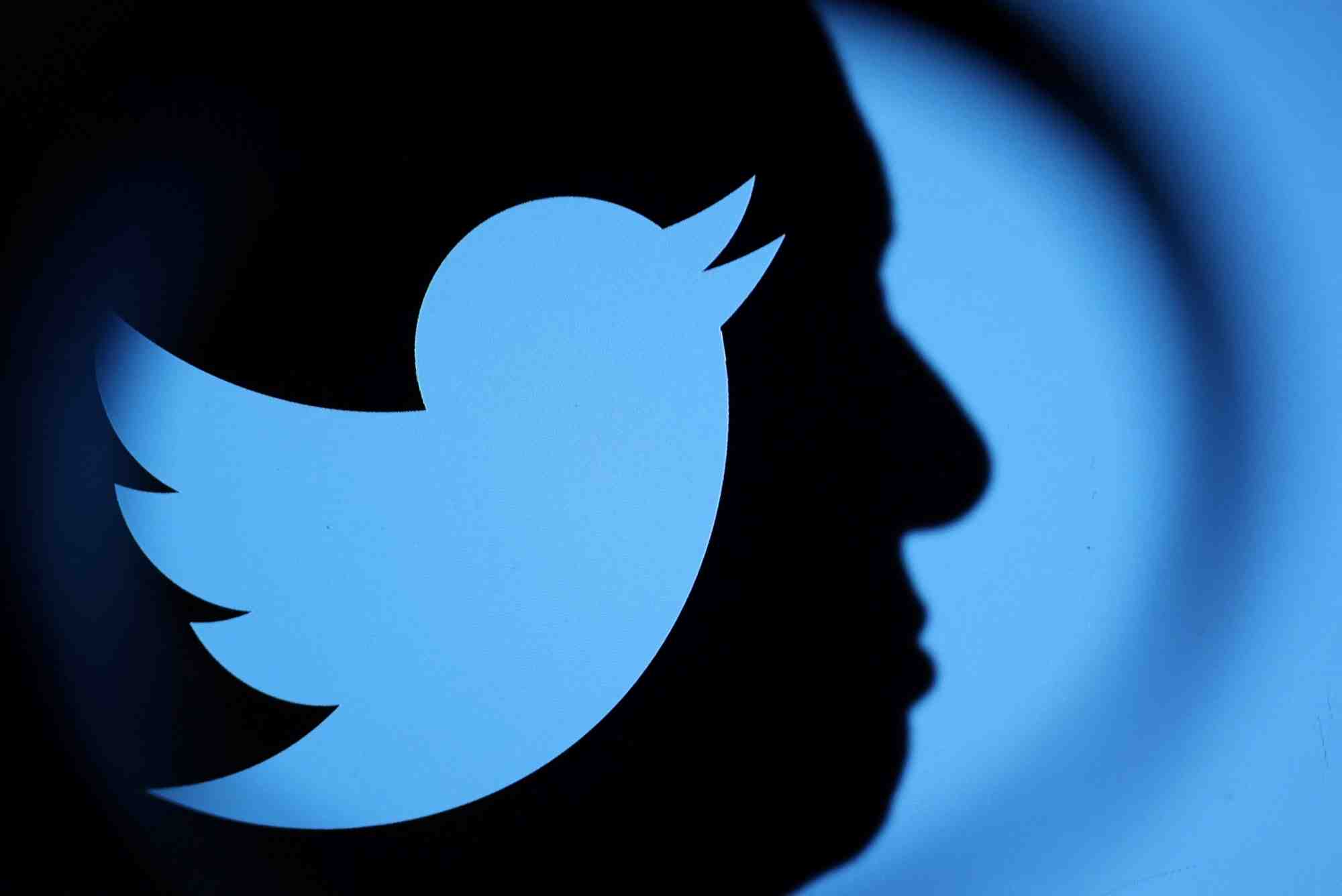 Illustration d'elon musk et le logo de twitter