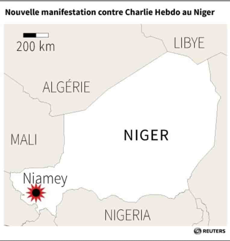 Nouvelle manifestation contre charlie hebdo au niger