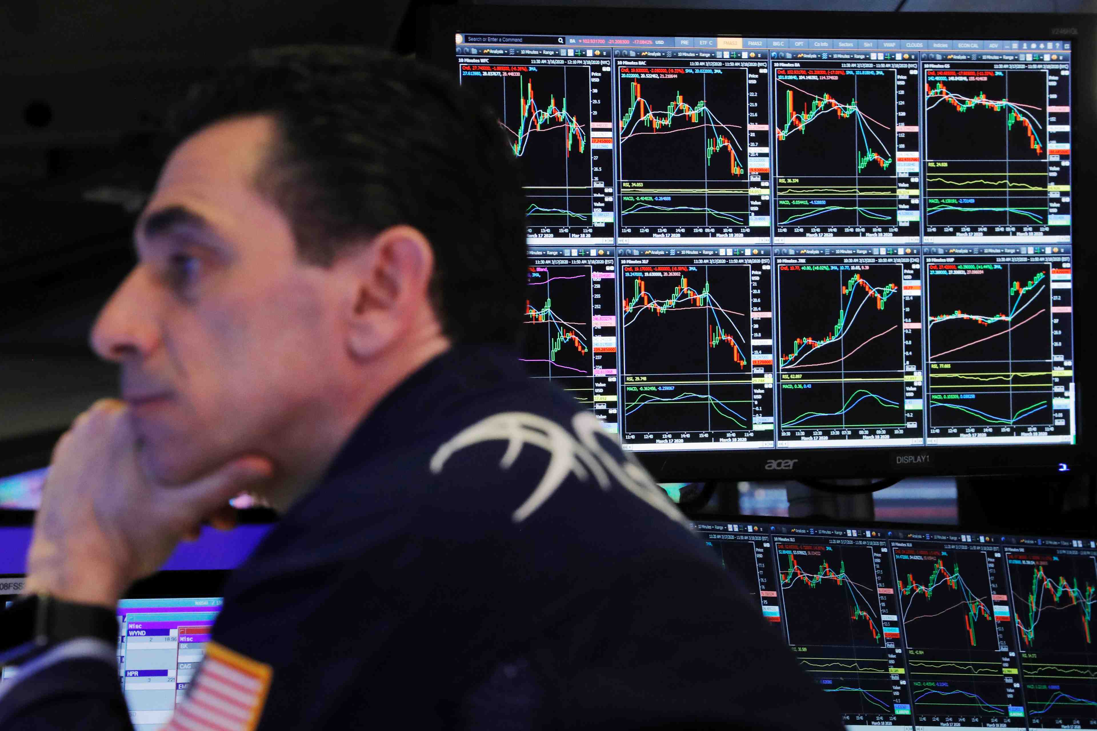 Le krach boursier de mars 2020 resonne encore un an apres