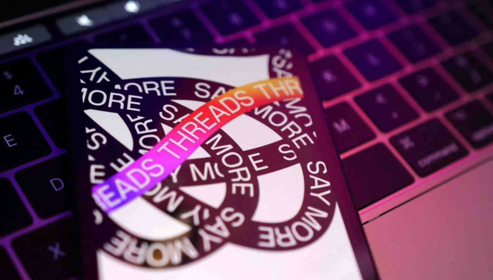 Illustration du logo de meta threads