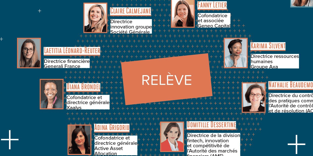 Détail de l'infographie "La constellation des femmes dans la finance" parue dans "La Tribune Hebdo" n°306 pp 10-11 (à l'intérieur de l'article, cliquez sur l'infographie pour la voir dans son  intégralité, l'agrandir plein écran et zoomer sur les détails).