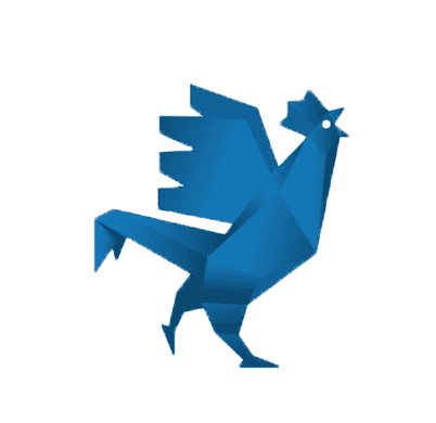 French Fab, coq bleu,