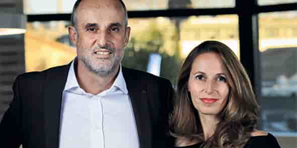 Arnaud Mine et Stéphanie Andrieu, fondateurs et dirigeants de Urbasolar à Montpellier.