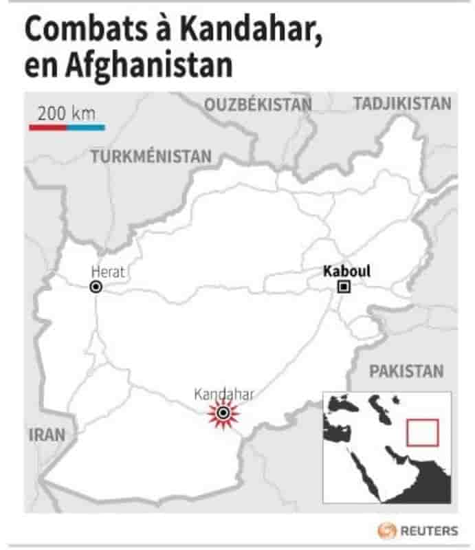 Combats a kandahar, en afghanistan