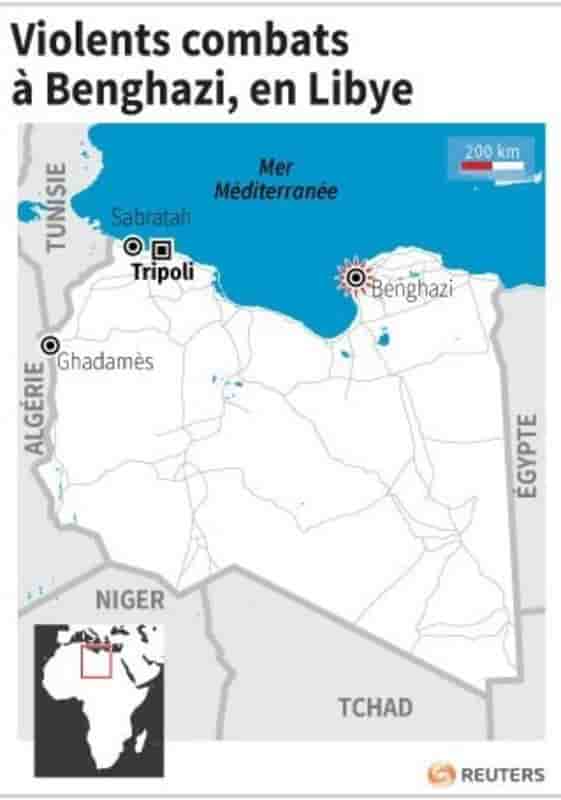 Violents combats à Benghazi entre l'armée et une milice