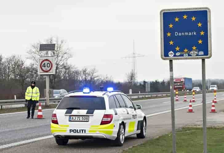 Les controles danois a la frontiere allemande maintenus jusqu'au 2 juin