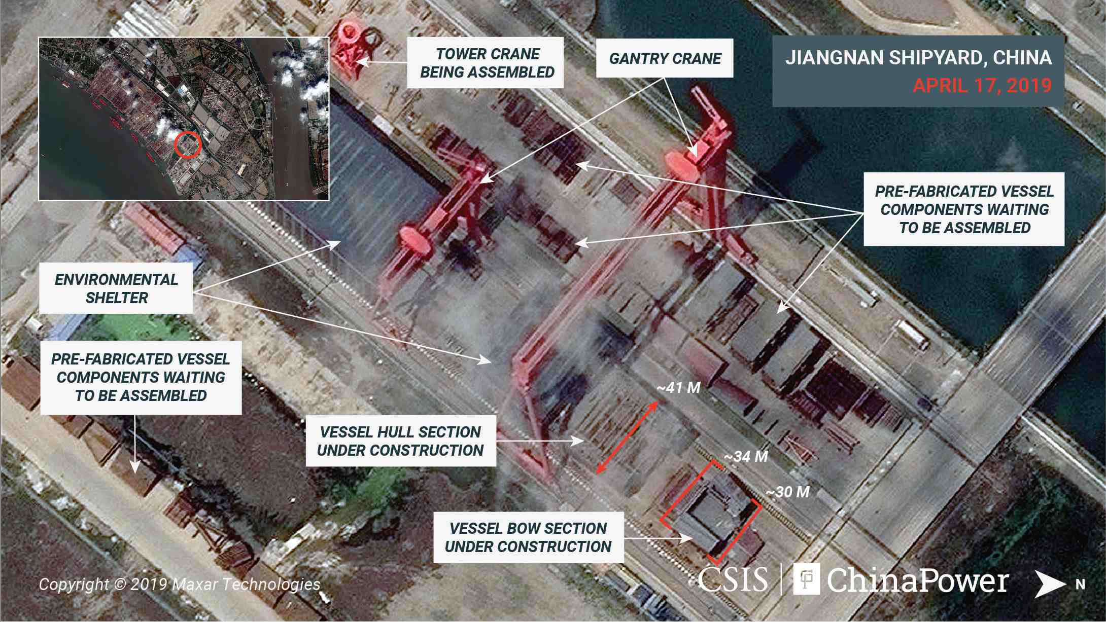 La construction d'un 3e porte-avions chinois bien avancee