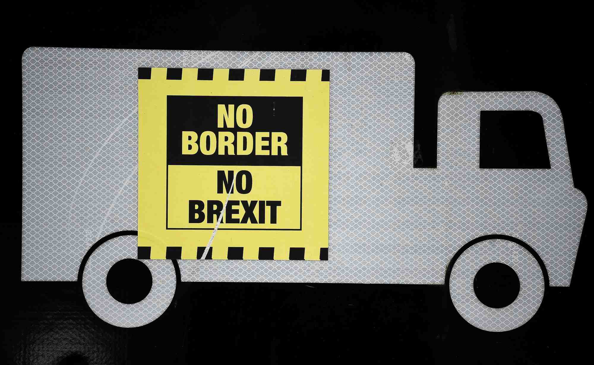 Irlande du Nord, no border, no brexit, trucks, camions,