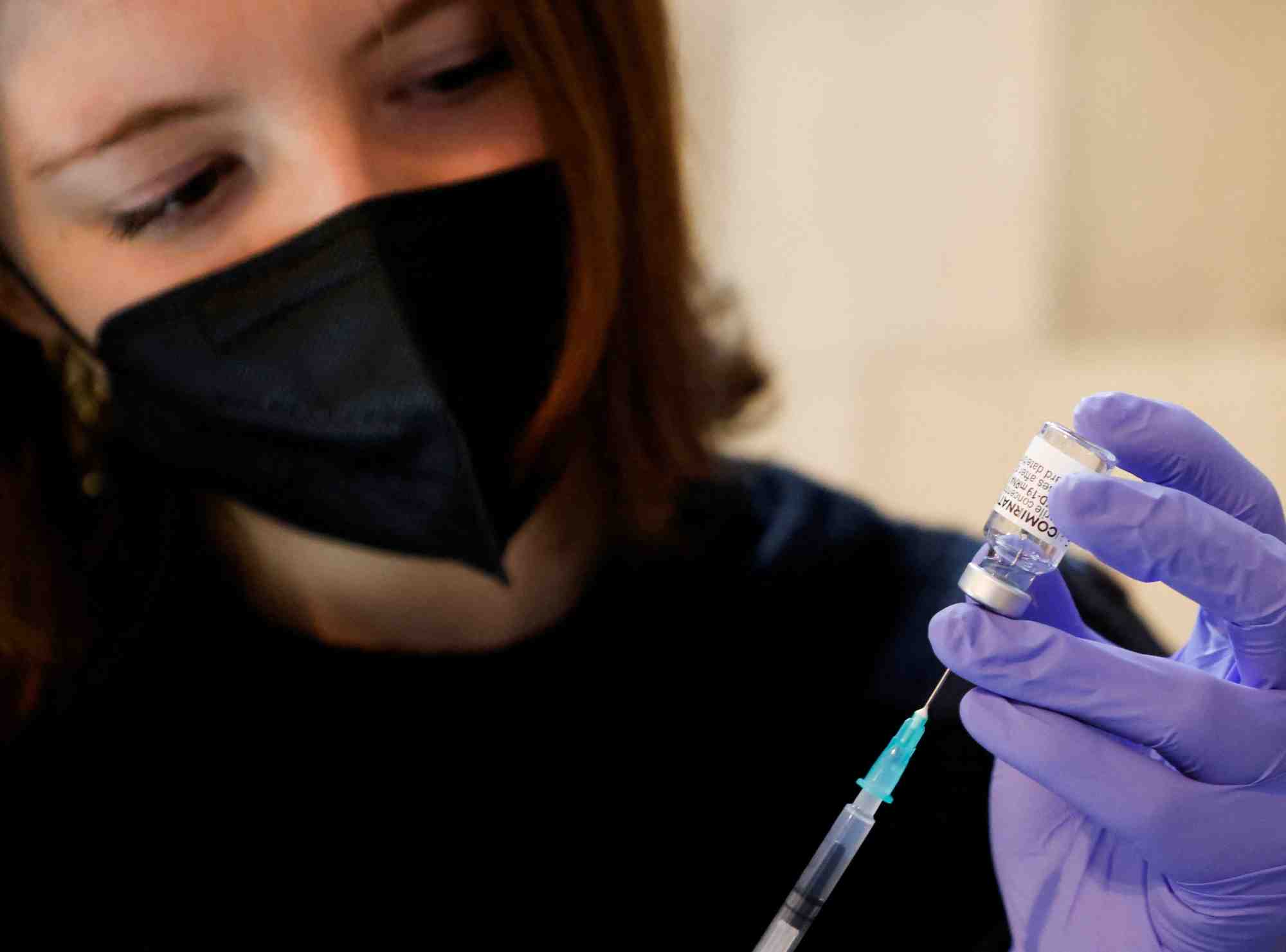 Centre de vaccination dans la cathedrale saint-etienne a vienne