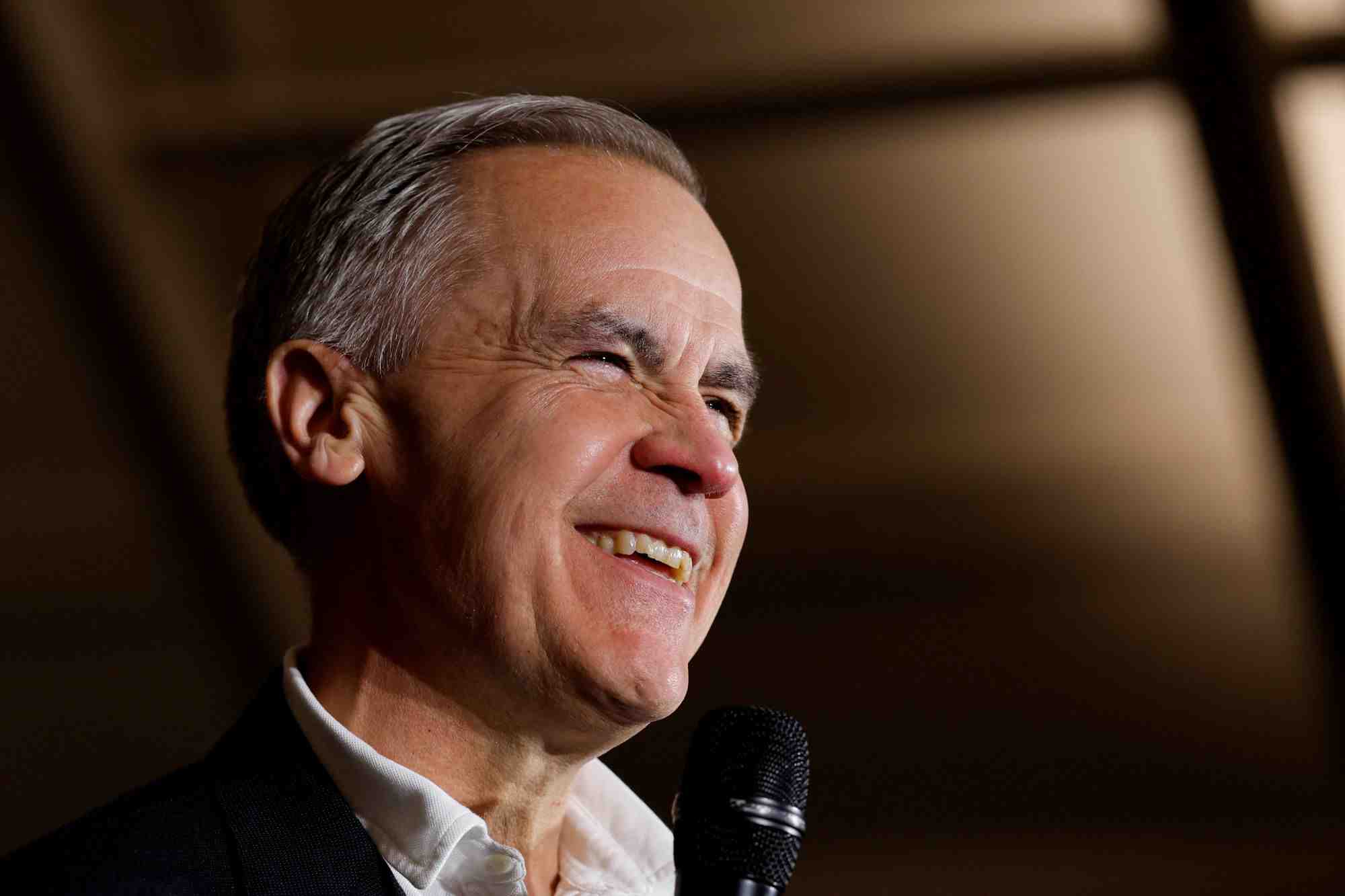 Le candidat libéral et actuel Premier ministre Mark Carney.