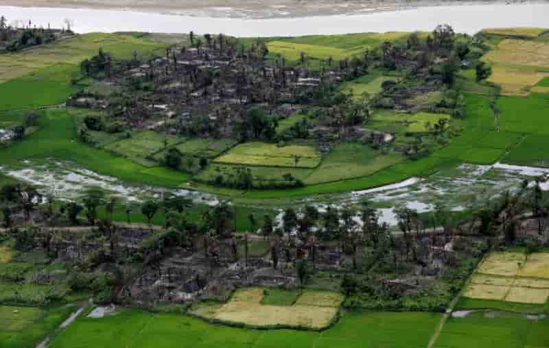 Birmanie: des bases construites sur d'anciens villages rohingya, rapporte amnesty