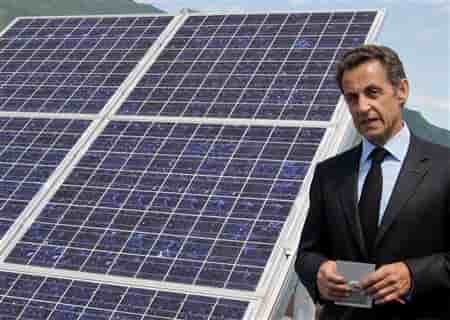 NICOLAS SARKOZY PLAIDE POUR LES ÉNERGIES RENOUVELABLES