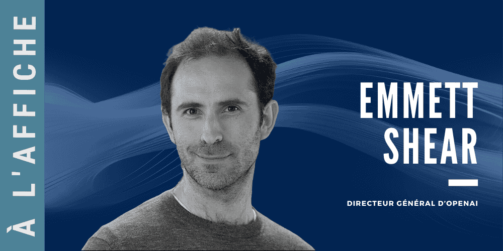 Emmett Shear, 40 ans, a été nommé PDG d'OpenAI, à la place du très médiatique Sam Altman.