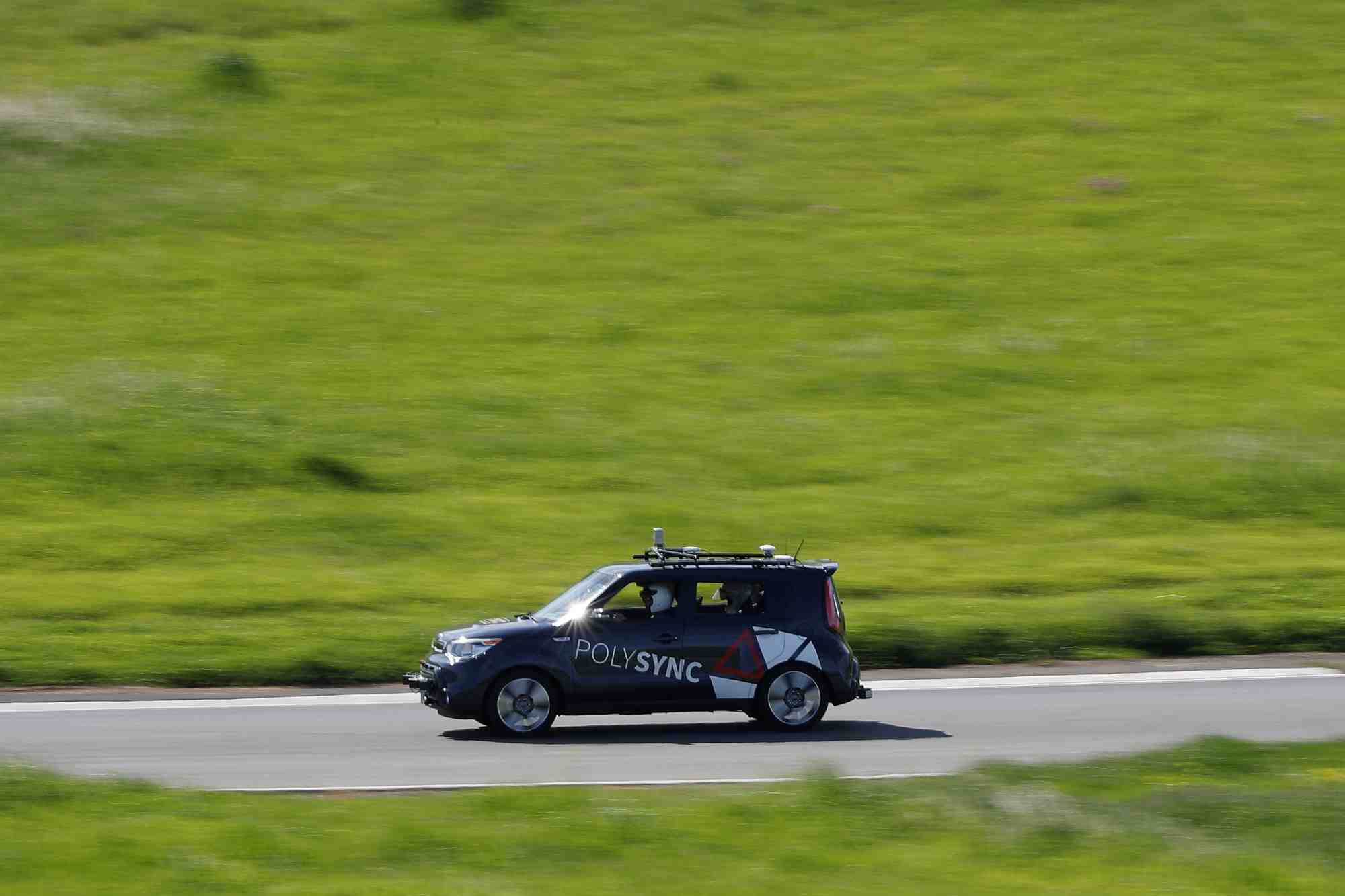 Une voiture autonome de polysync