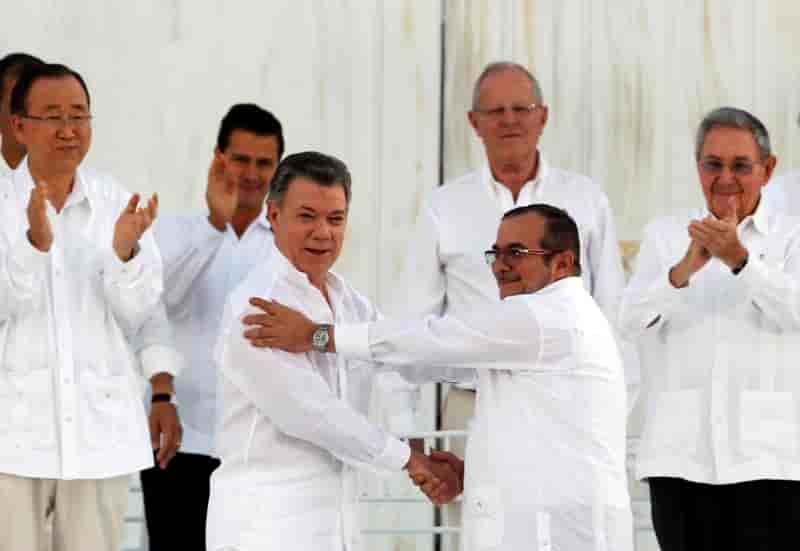 Paix en colombie avec les farc apres 52 ans