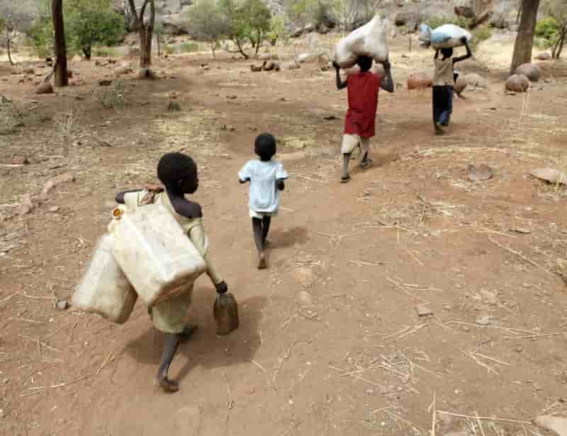 Deux millions d'enfants du soudan du sud ont fui a cause de la guerre