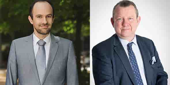 Yann-Gael Amghar, le directeur général de l'Urssaf Caisse nationale, et François Hiebel, directeur régional Urssaf Languedoc-Roussillon
