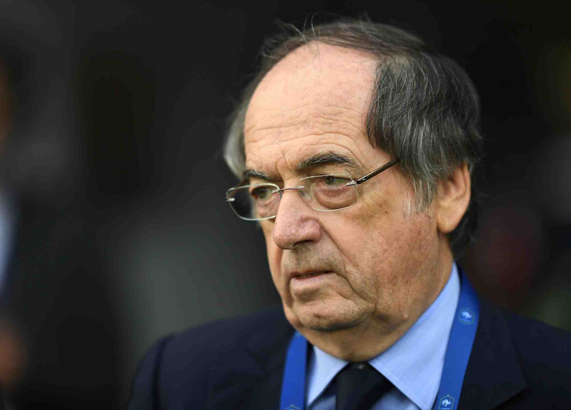 Le president de la federation francaise de football (fff), noel le graet, avant un match a toulouse