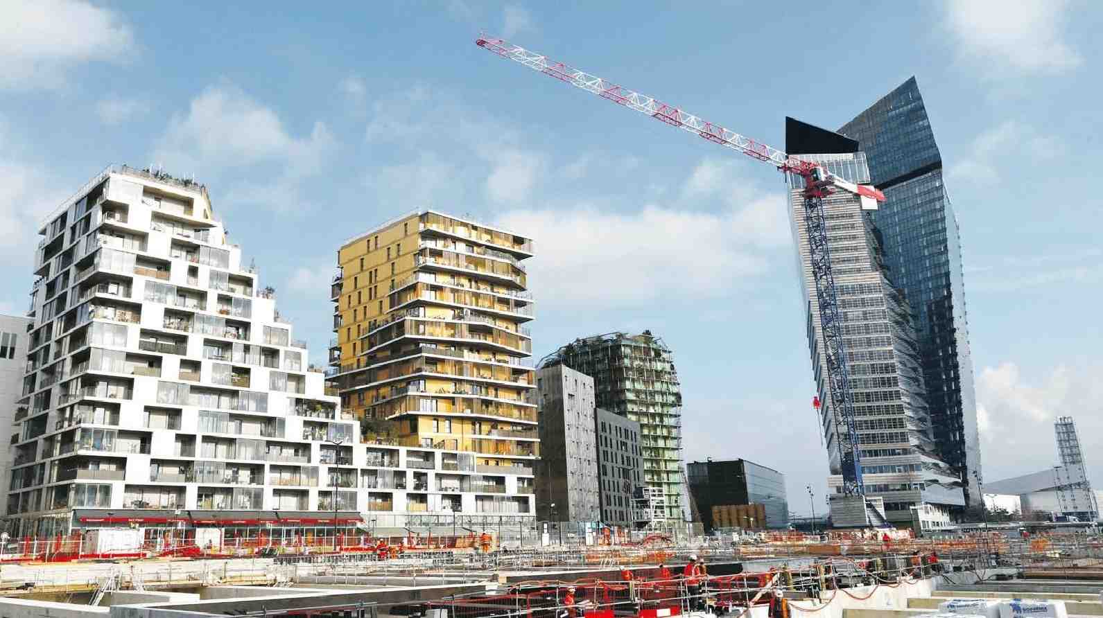 De futurs immeubles résidentiels en construction, dans le 13
e
arrondissement de Paris, le 27 février 2024.