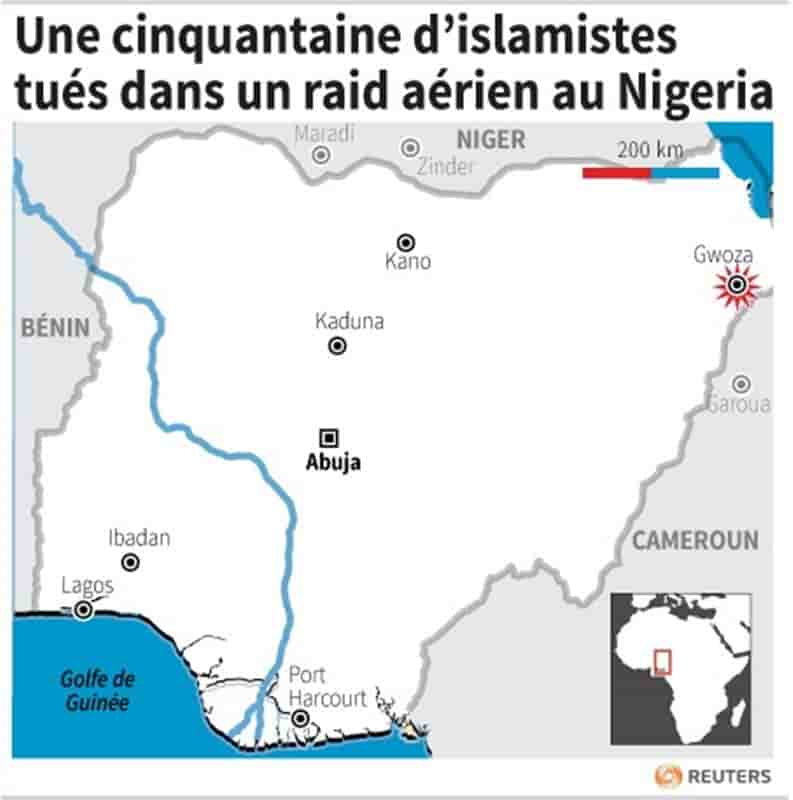 Raid aérien au Nigeria, une cinquantaine d'islamistes tués