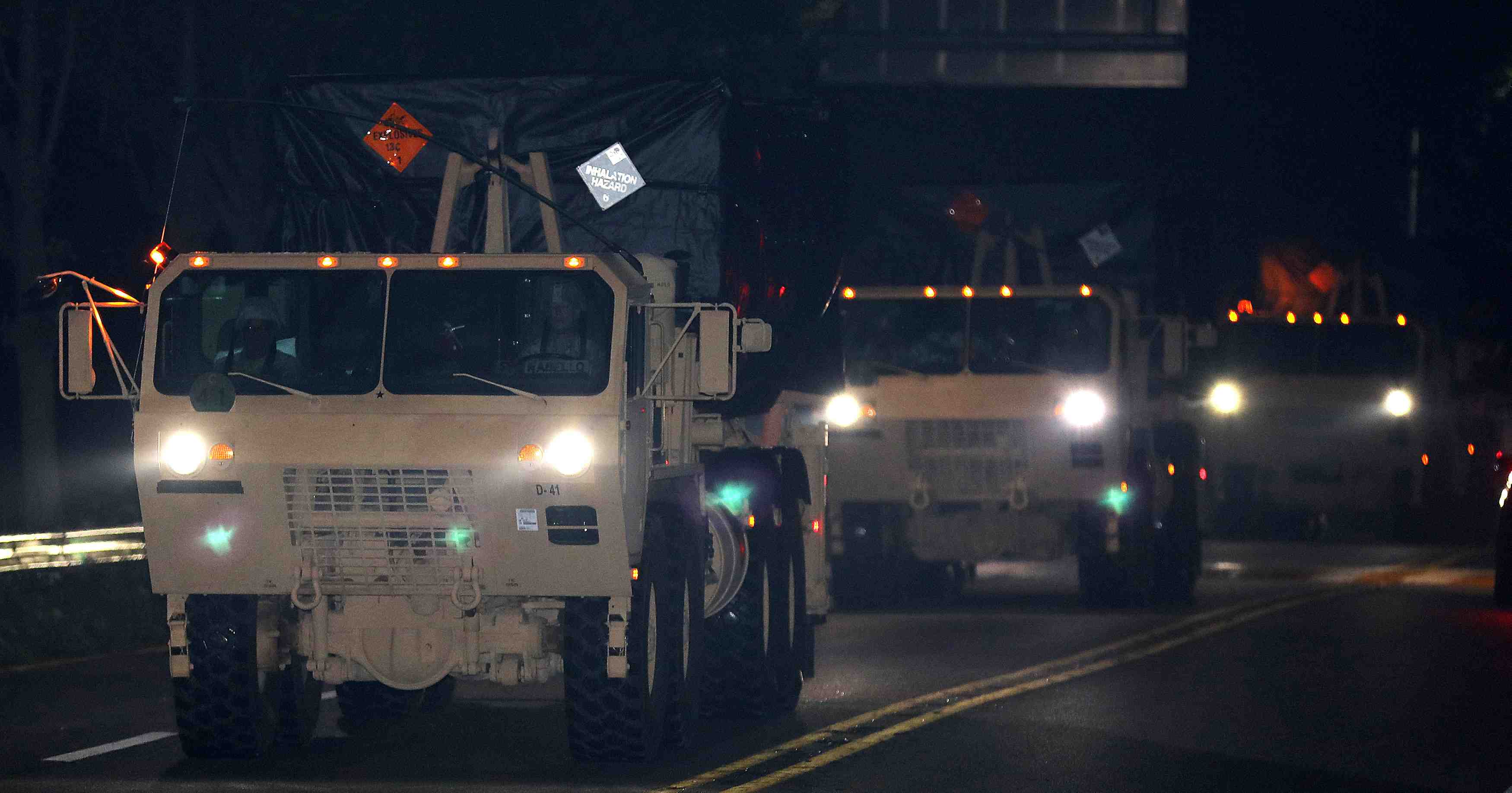Manifestation en coree du sud contre le deploiement de thaad