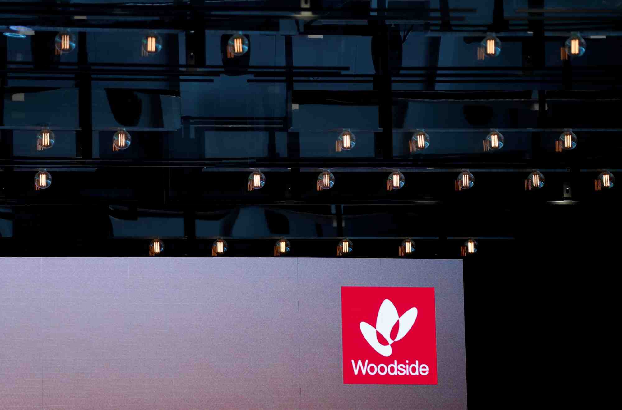 Le logo de l'entreprise petroliere australienne woodside